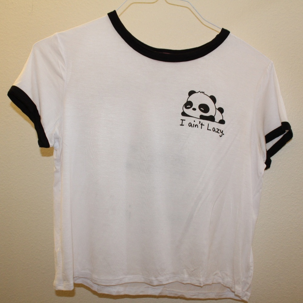 Cute Graphic Panda Tee